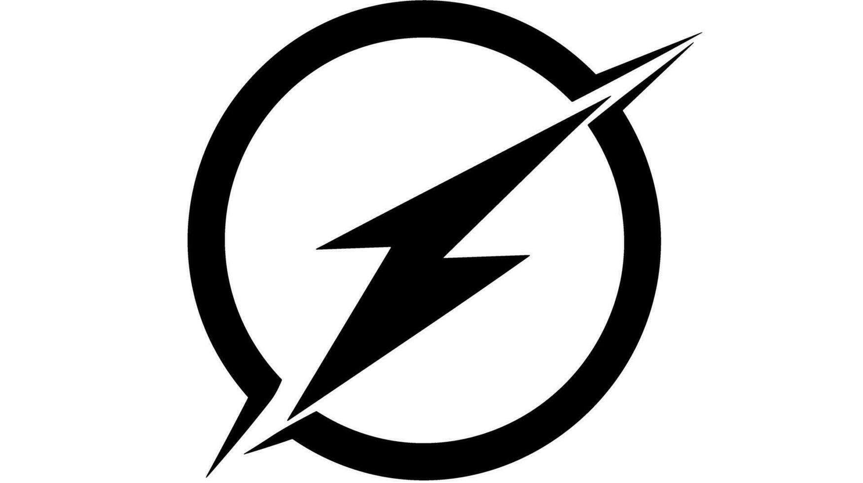 Power Unleashed Embrace the Electrifying Thunder Icon for Your Design Endeavors vector