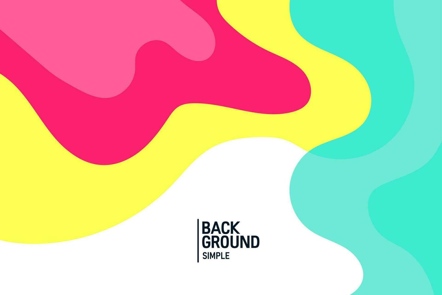 Colorful abstract background. Wave banner template vector illustration.