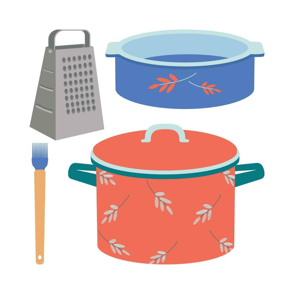 A Set Of Kitchen Utensils A Saucepan A Baking Dish Grater 25768122 a-set-of-kitchen-utensils-a-saucepan-a-baking-dish-grater-25768122
