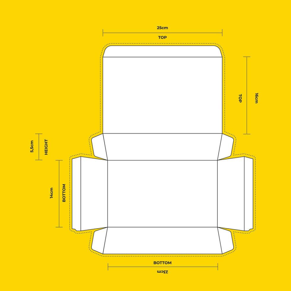 food packaging design or dielines vector