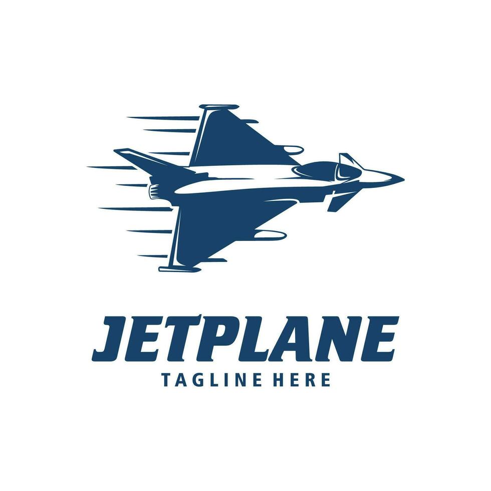 Jet Plane logo template. Vector illustration.