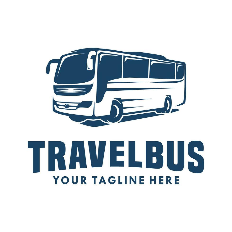 Bus logo design vector. Travel bus logo vector