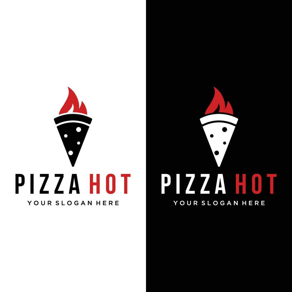 Pizza logo template design with shovel and brick oven.Logo for business, restaurant,italian food. vector