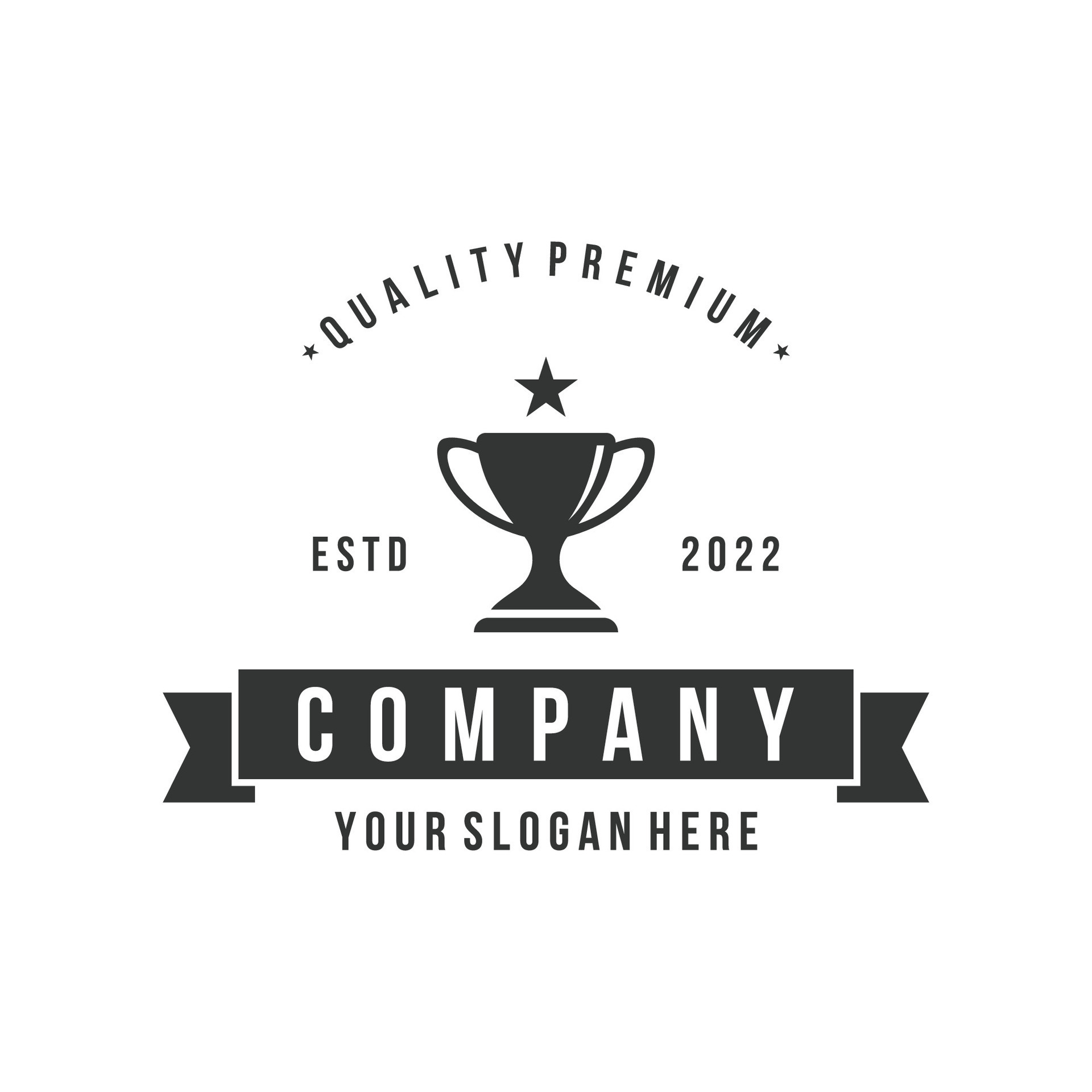Premium Vector  Championship logo design template