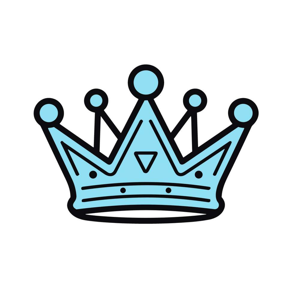 A Symbol of Power An Image of a Majestic and Regal Crown Logo vector