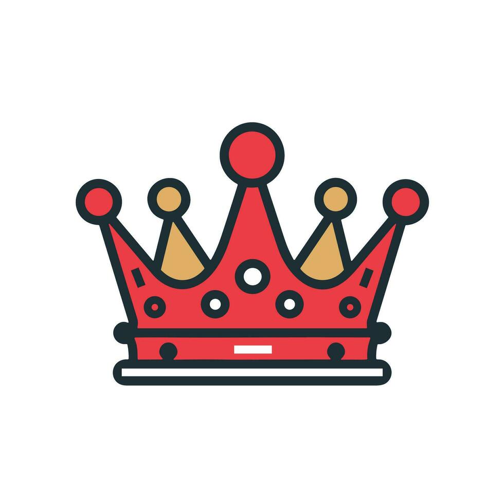 A Symbol of Power An Image of a Majestic and Regal Crown Logo vector