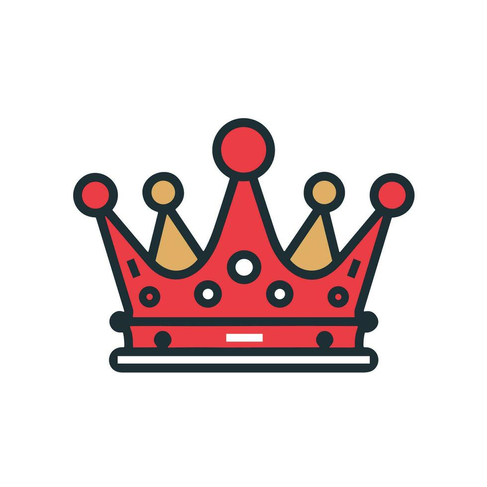 A Symbol of Power An Image of a Majestic and Regal Crown Logo vector