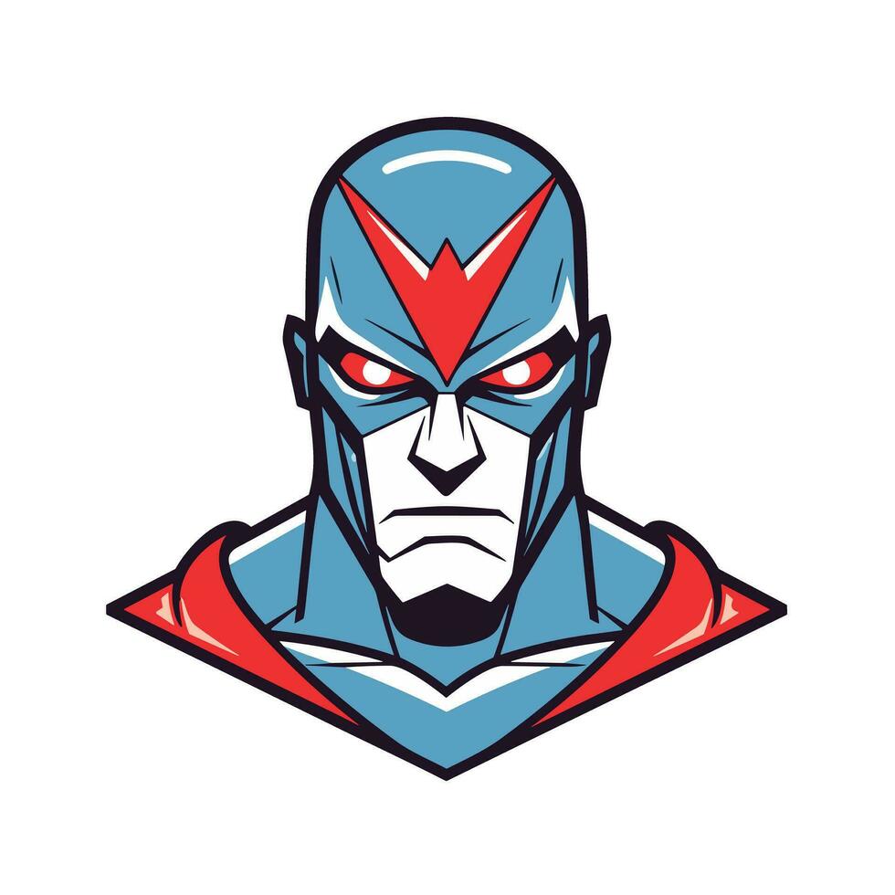The Face of Evil An Image of a Sinister Alien Villain vector