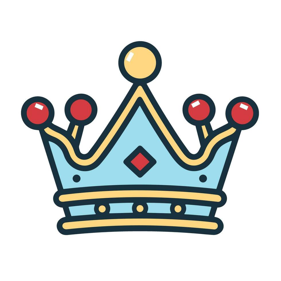 A Symbol of Power An Image of a Majestic and Regal Crown Logo vector