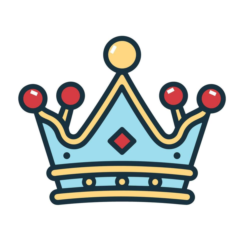 A Symbol of Power An Image of a Majestic and Regal Crown Logo vector