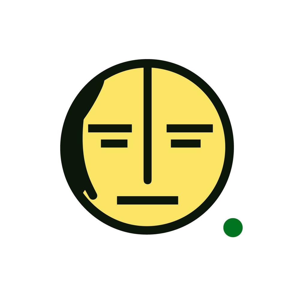 The Emotions of Sadness An Image of a Poignant and Moving Icon Logo vector