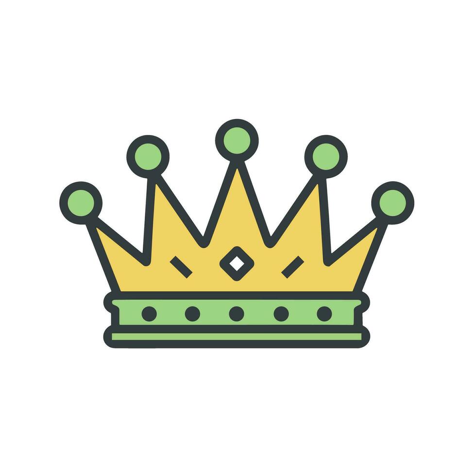 A Symbol of Power An Image of a Majestic and Regal Crown Logo vector