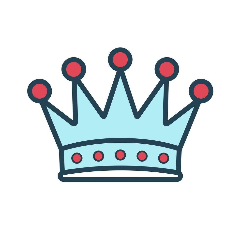 A Symbol of Power An Image of a Majestic and Regal Crown Logo vector