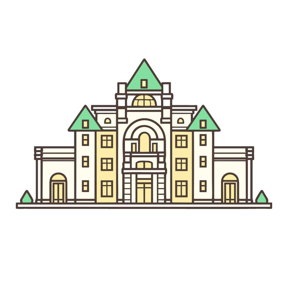 The Luxury of Home An Image of an Elegant and Sophisticated Villa Logo vector