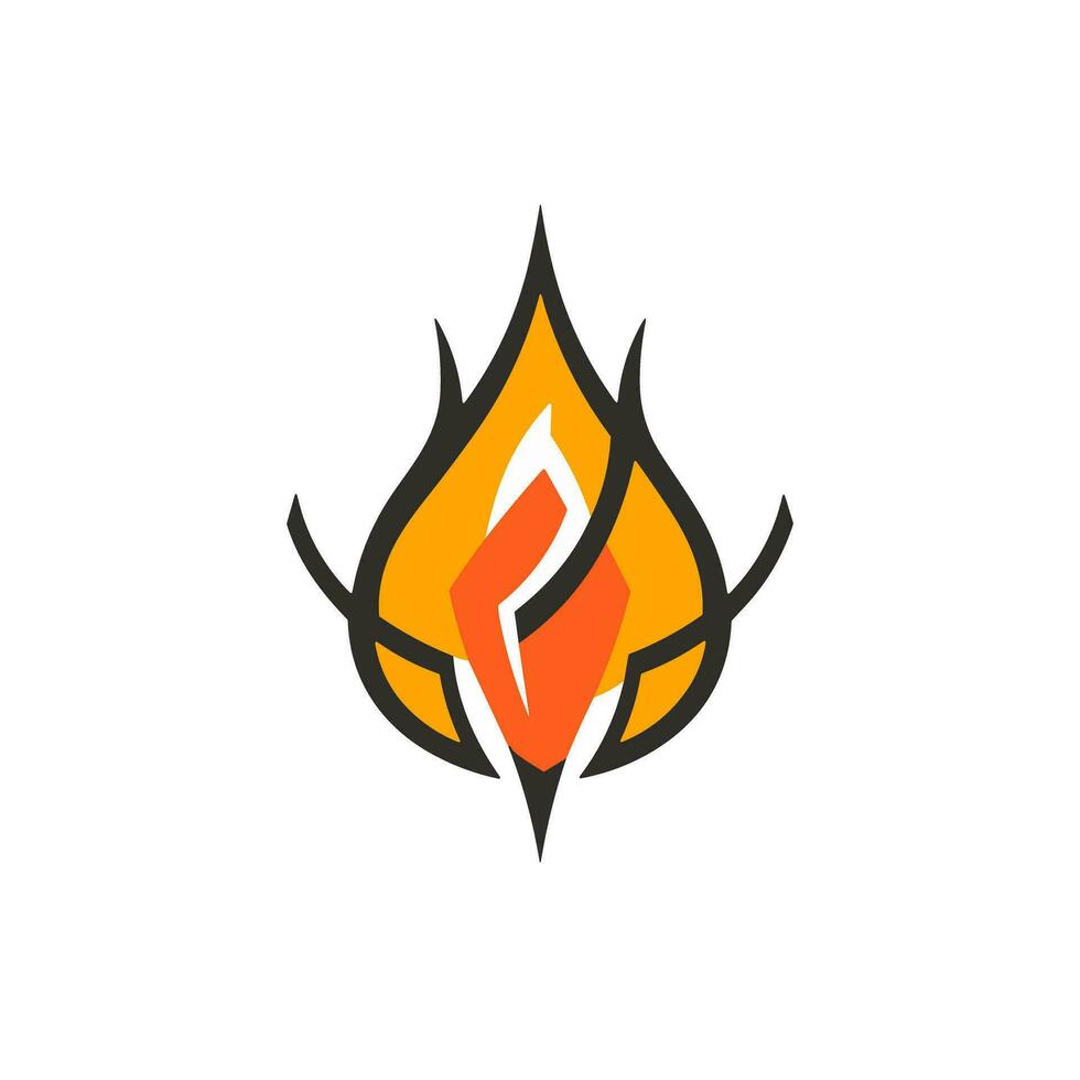 Inferno-inspired Excellence Dynamic Fire Logo Image Igniting Visual Impact vector