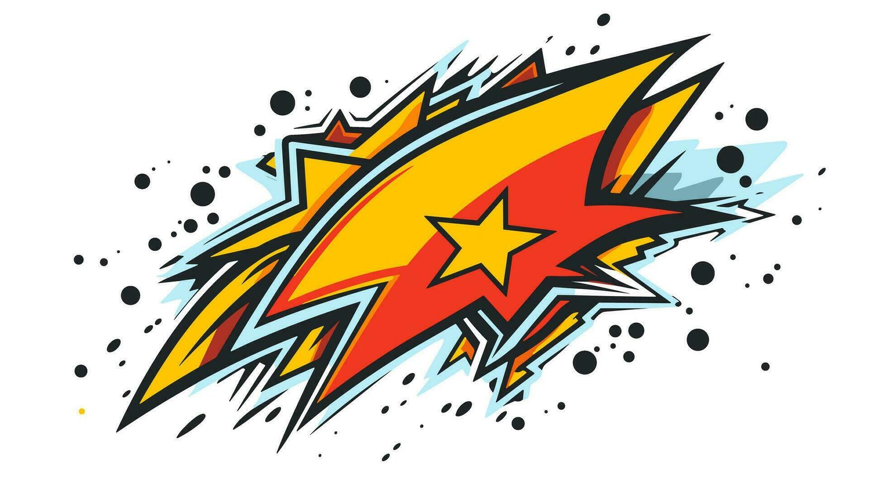 Electrifying Energy Unleashed Dynamic Thunder Banner Igniting Excitement and Power vector