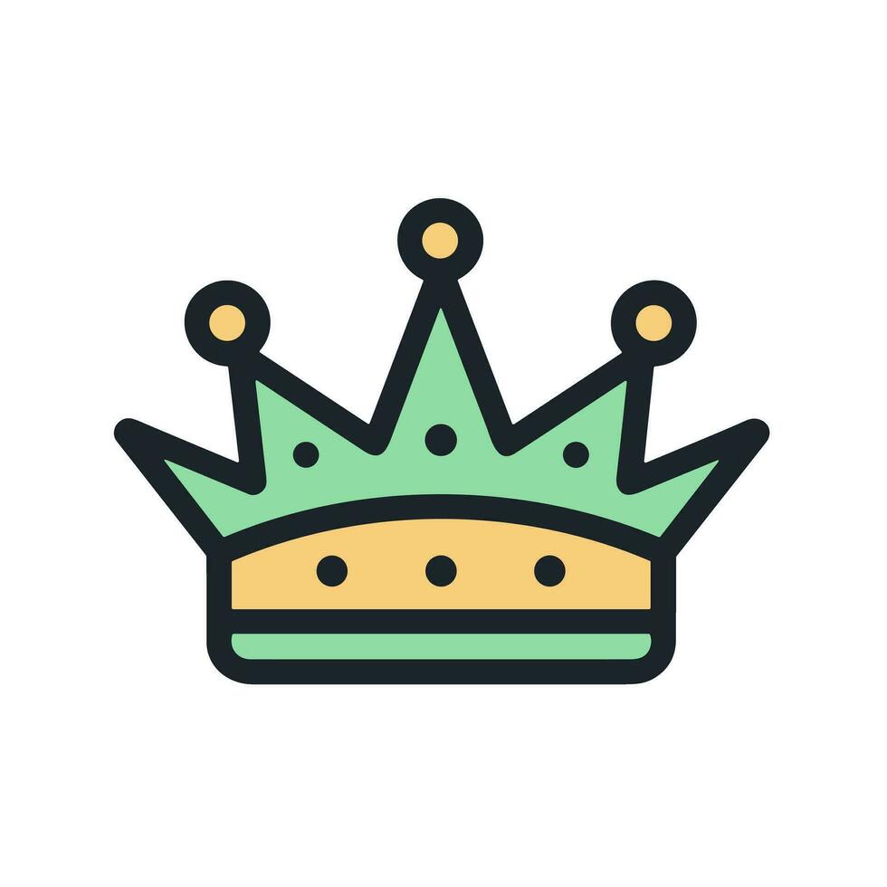 A Symbol of Power An Image of a Majestic and Regal Crown Logo vector