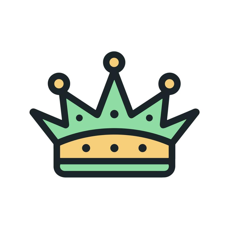 A Symbol of Power An Image of a Majestic and Regal Crown Logo vector