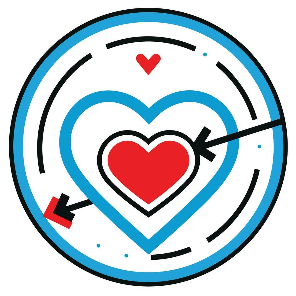 The Power of Love An Image of a Radiant and Uplifting Icon Logo vector