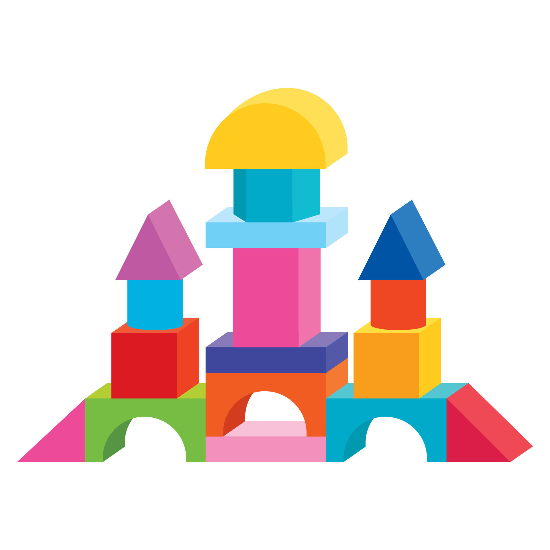 Colorful Flat Building Game Blocks 25768630 Vector Art at Vecteezy