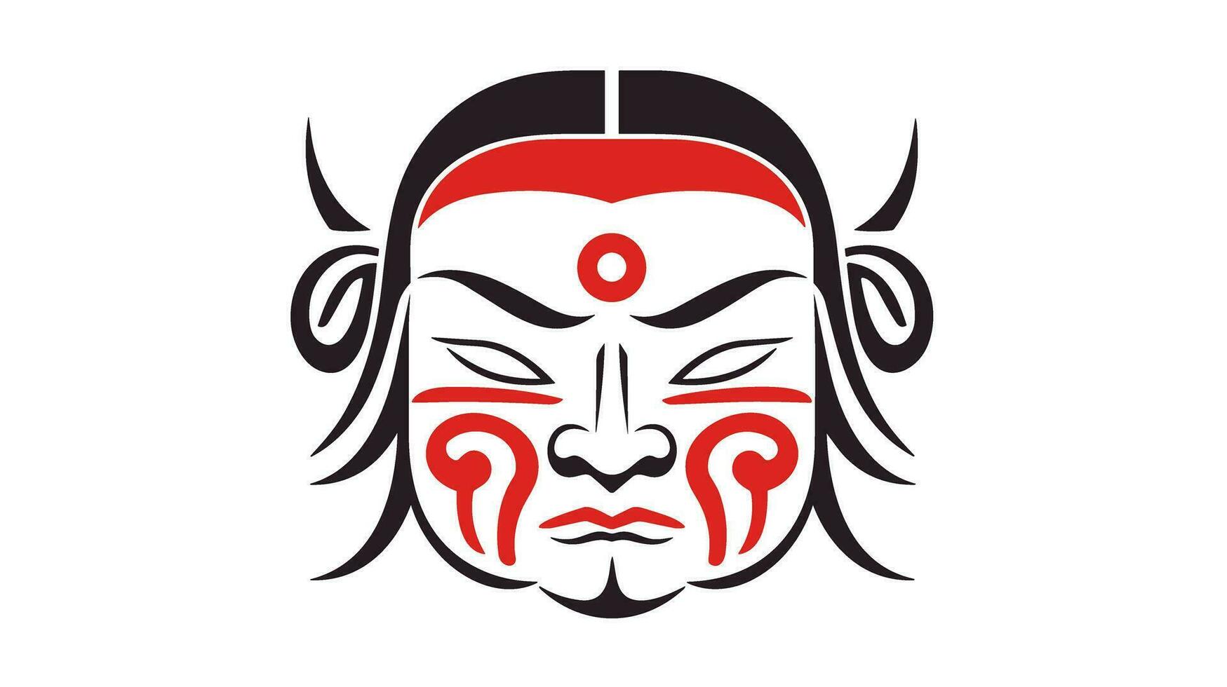 Spirit of the Warrior Explore the Enigmatic Samurai Mask for Iconic Symbolism vector