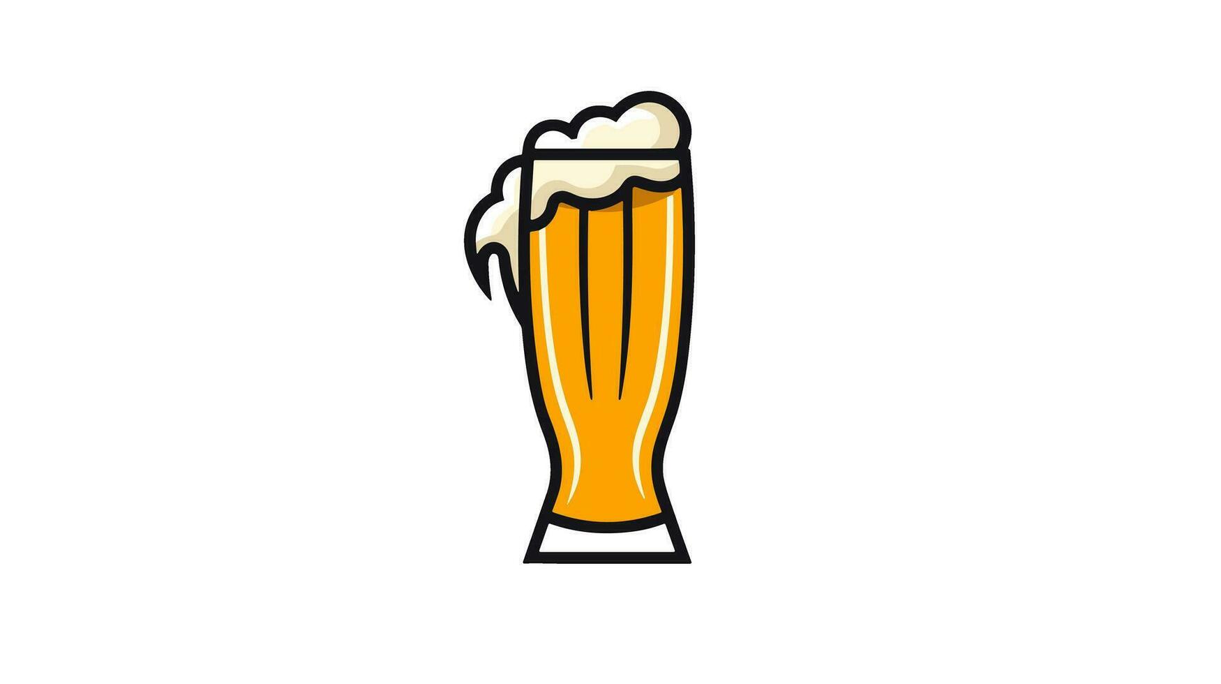Sip in Style Discover the Tempting Beer Glass Icon for Your Design Inspiration vector