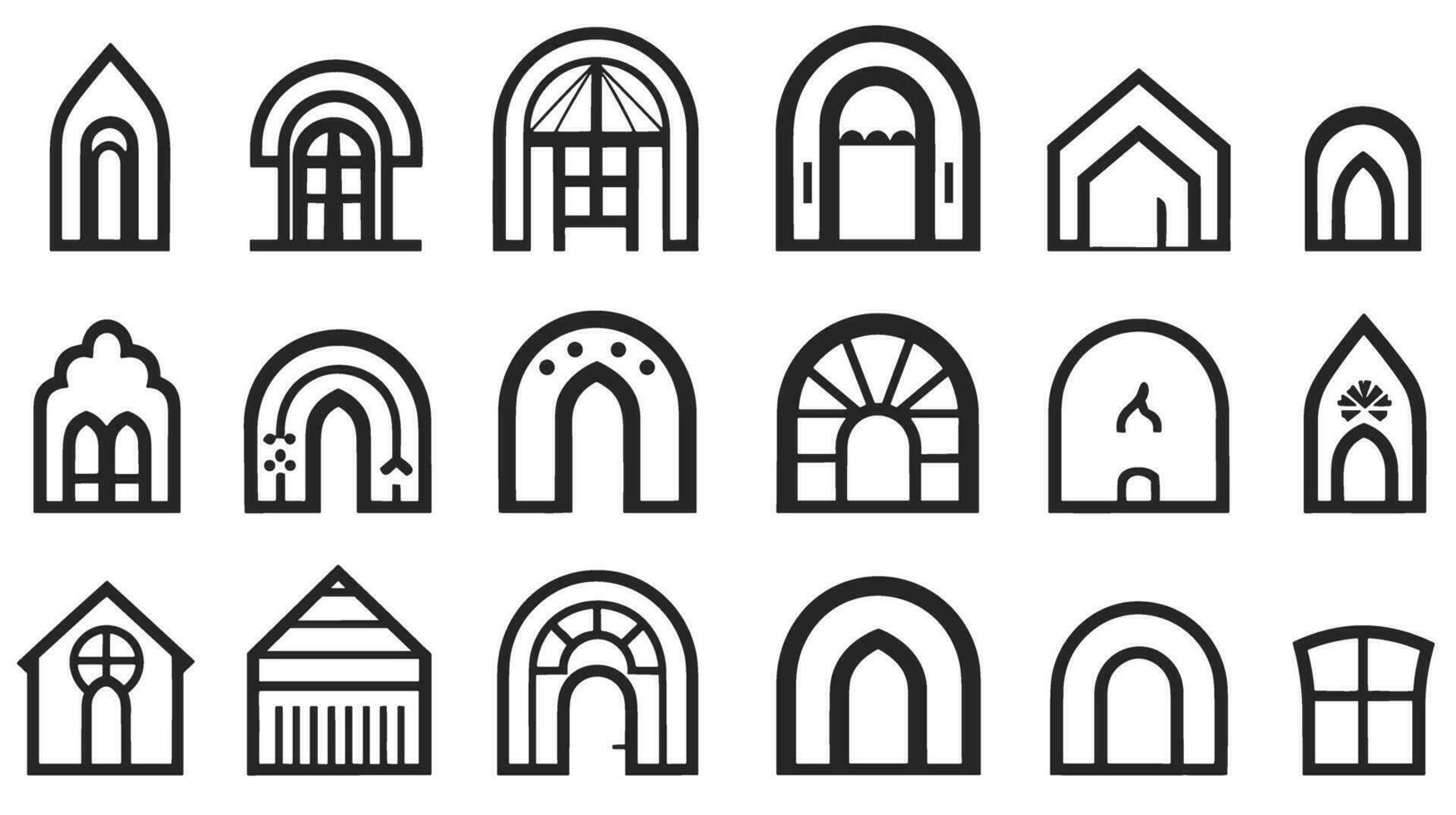 Windows of Opportunity Unlocking Possibilities with Our Captivating Logo Designs vector