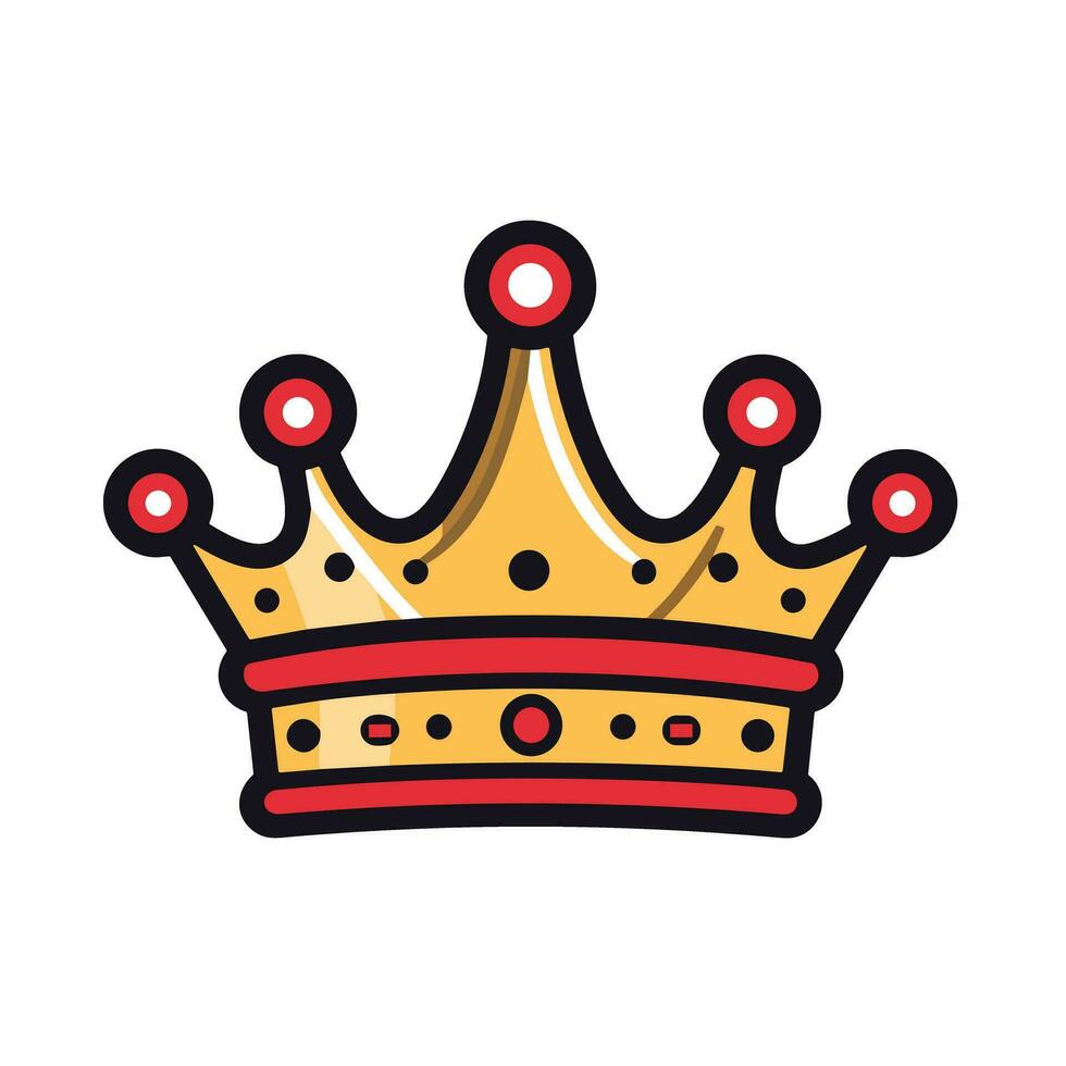 A Symbol of Power An Image of a Majestic and Regal Crown Logo vector