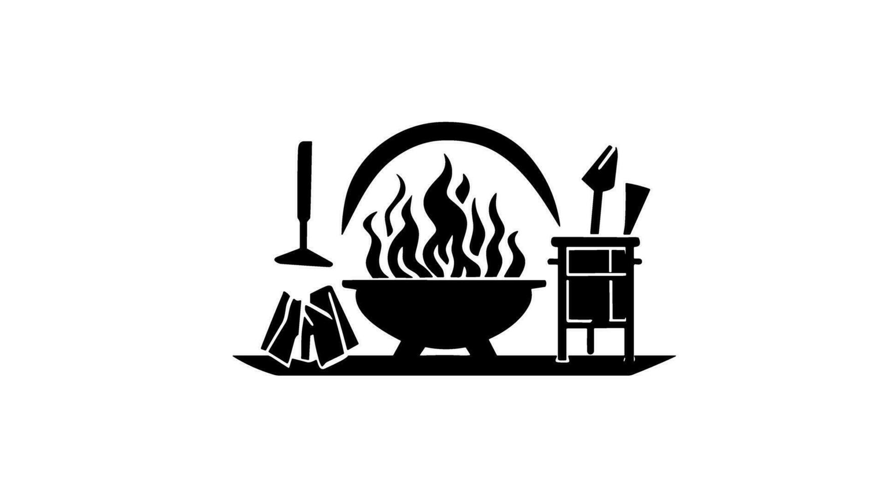 Sizzling Barbecue Delights Unleash Your Inner Grill Master with our Smokin' Logo vector