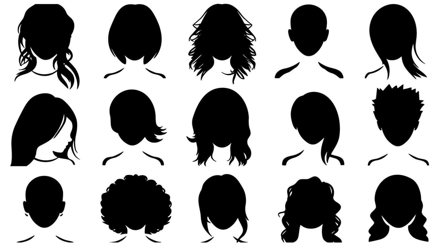 Glamour Redefined Unveiling the Striking Hair Icon Logo for Your Stylish Brand vector