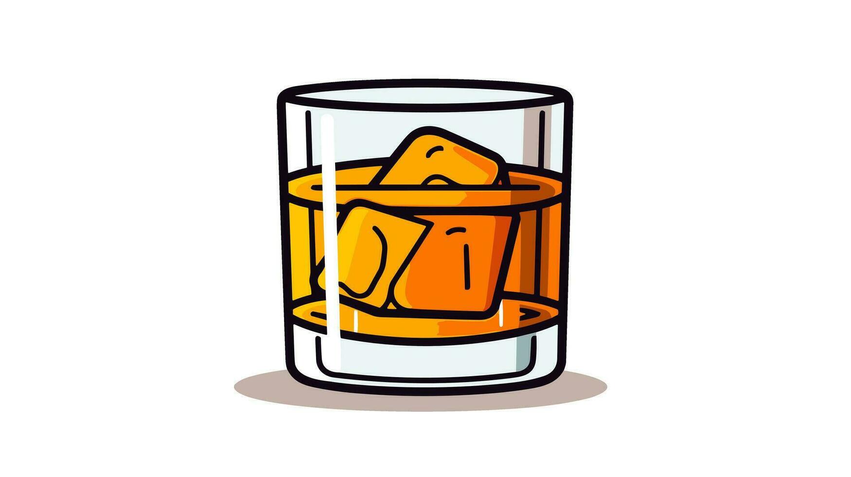 whisky vaso icono elevar tu diseño con el eterno encanto de whisky vasos vector