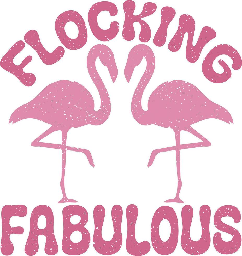 Flamingo Quotes Design vector