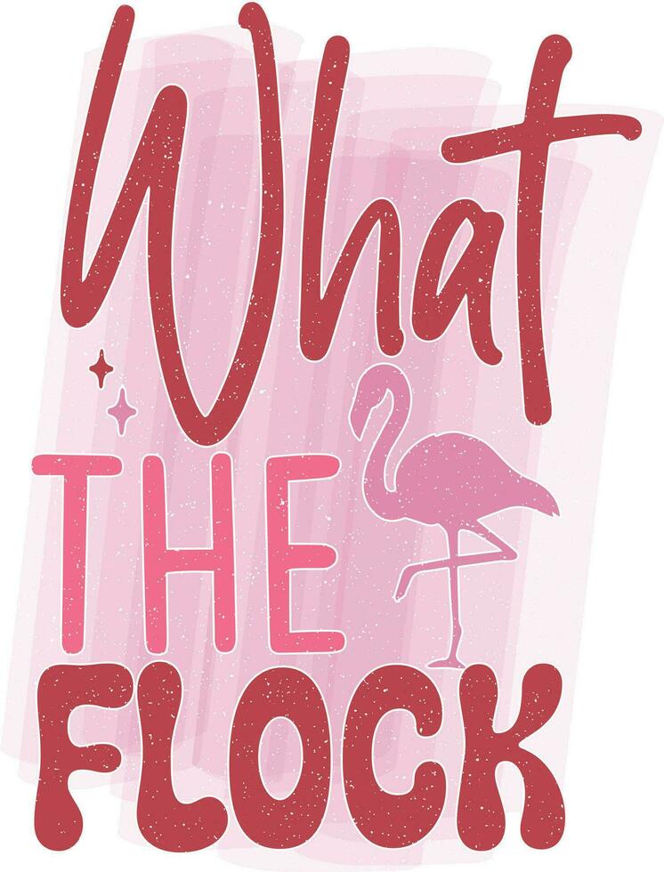 Flamingo Quotes Design vector