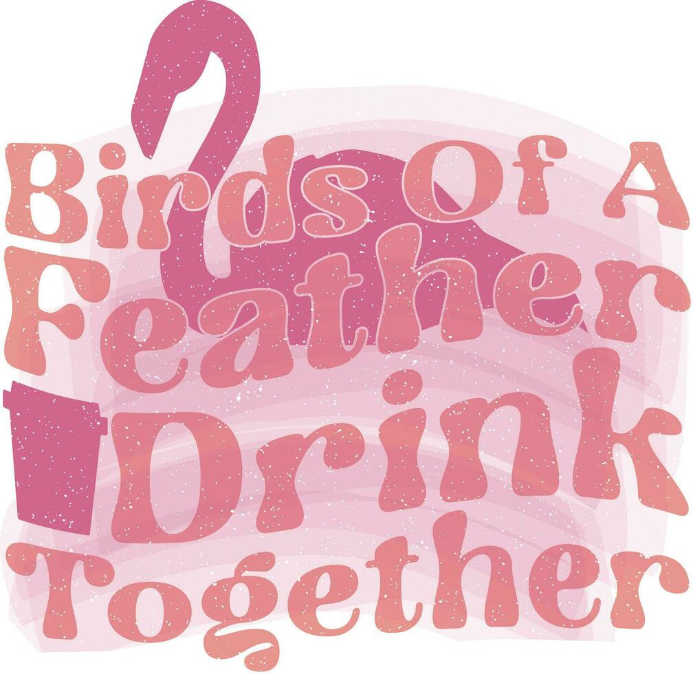 Flamingo Quotes Design vector
