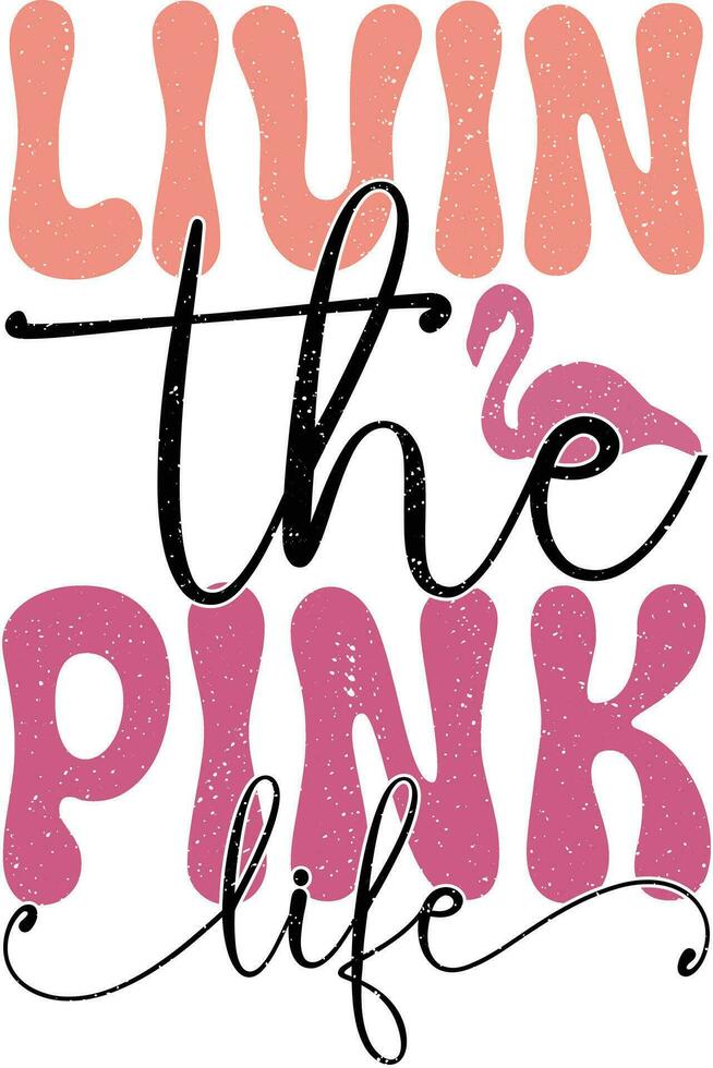 Flamingo Quotes Design vector