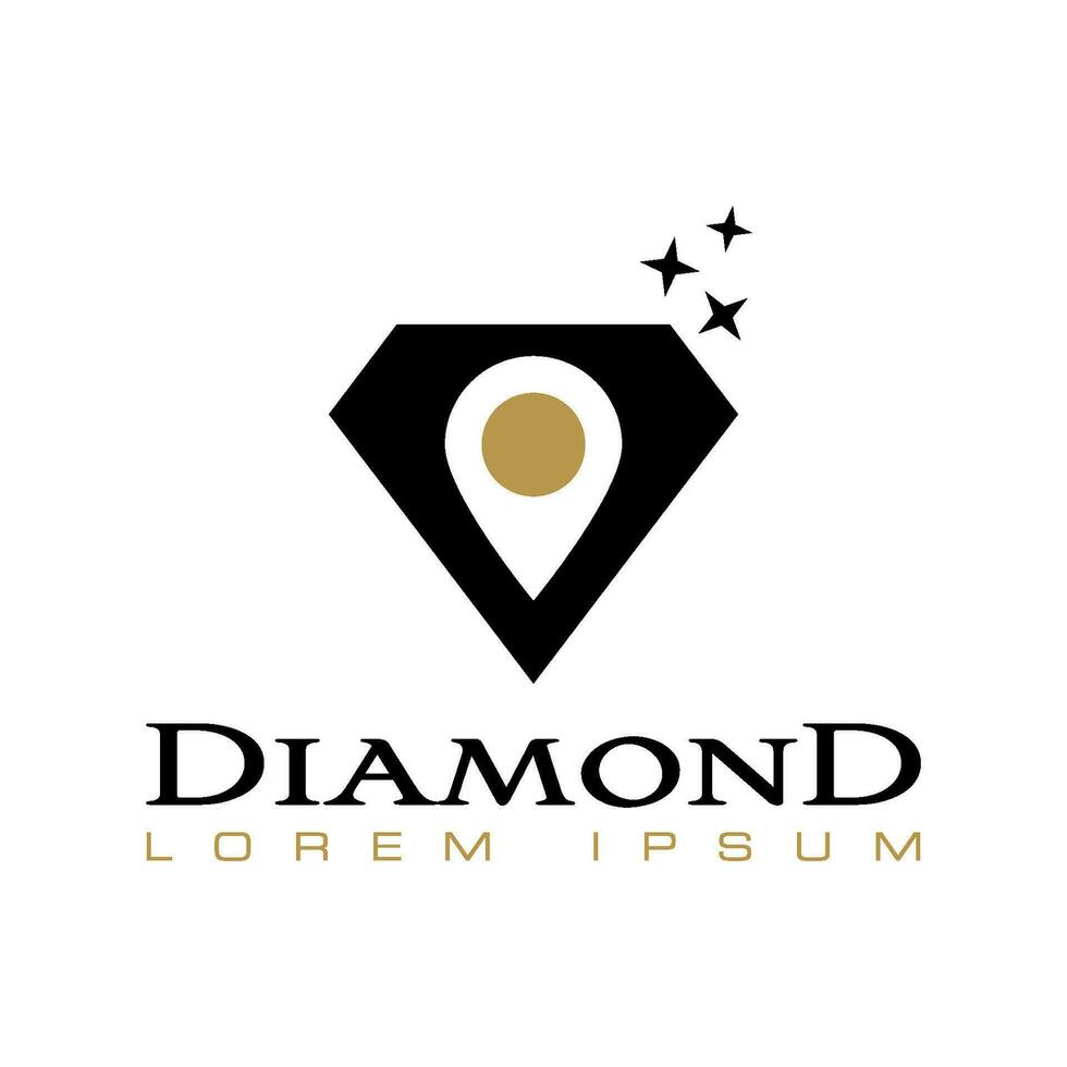 diamante vector logo modelo