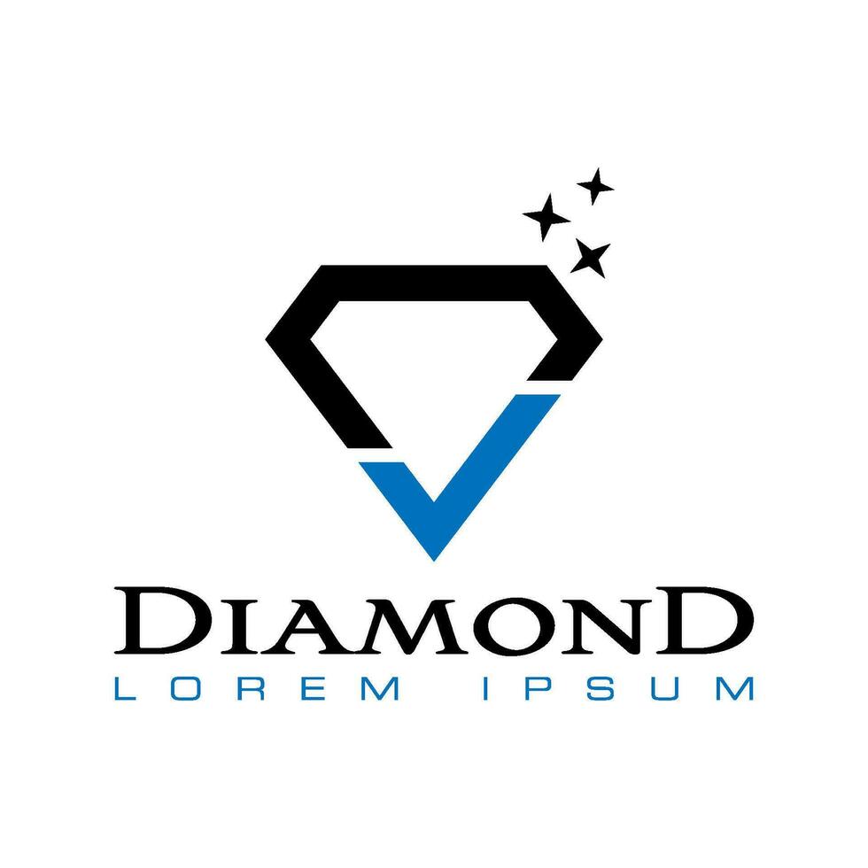 diamante vector logo modelo