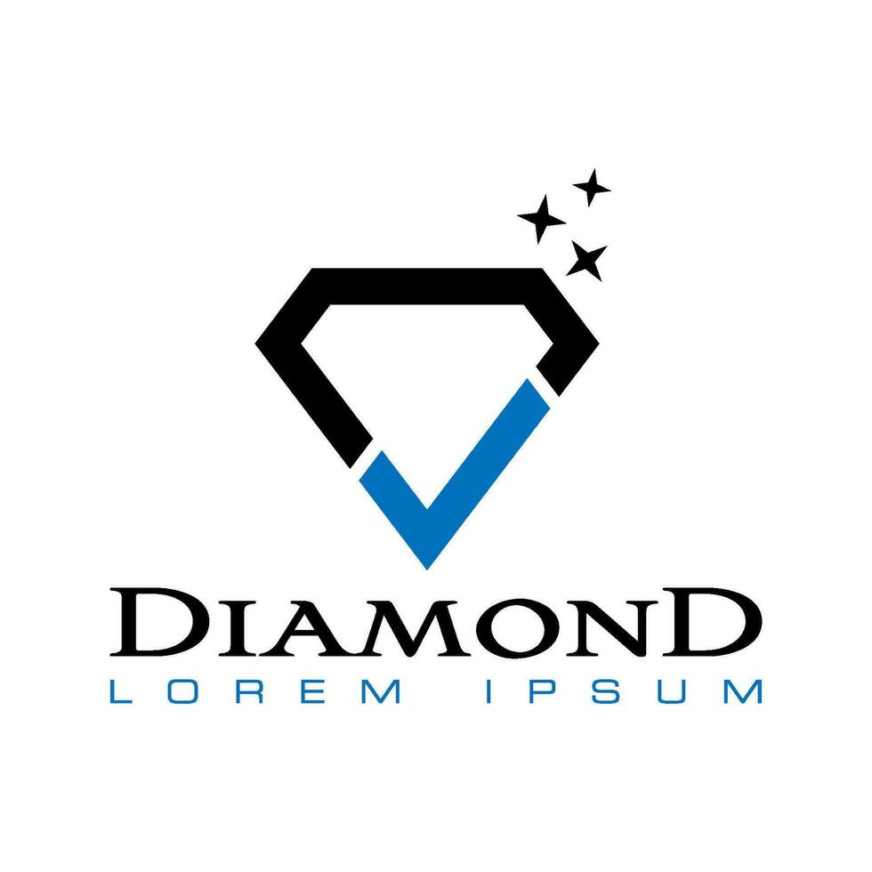 diamante vector logo modelo