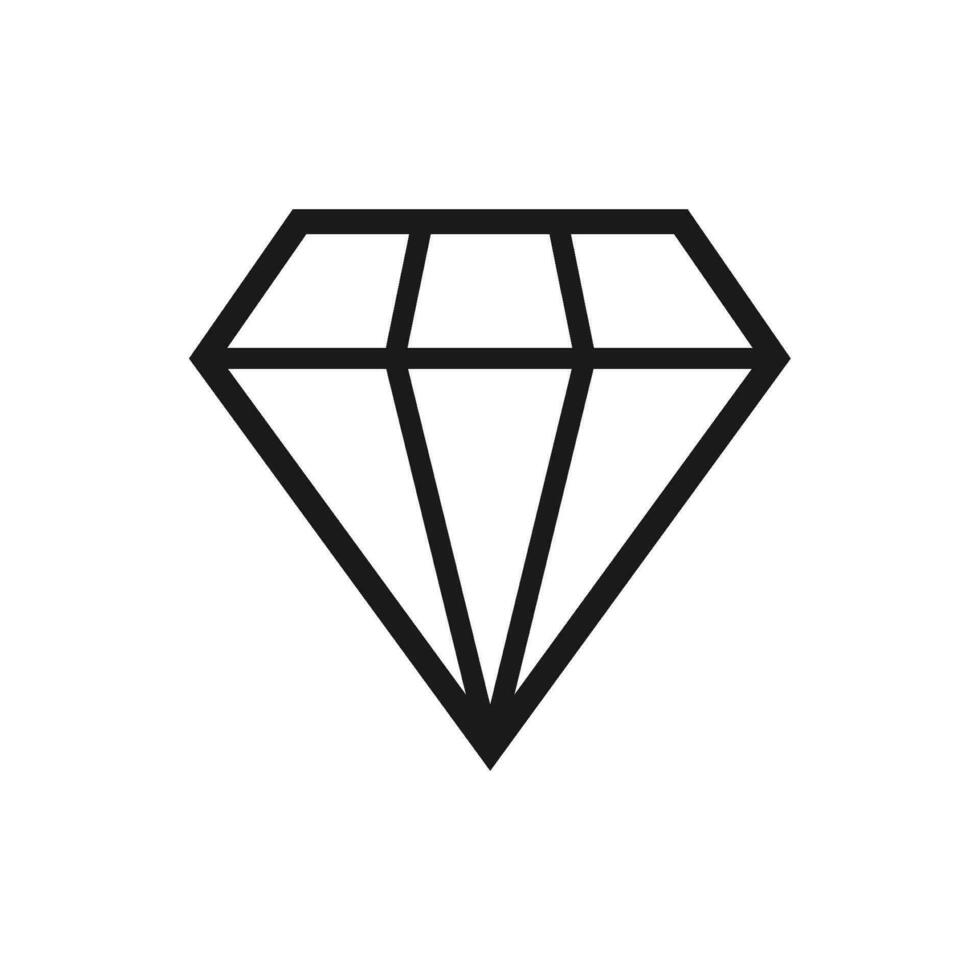 diamante icono para web y gráfico diseño vector