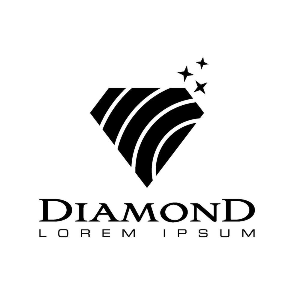 diamante vector logo modelo