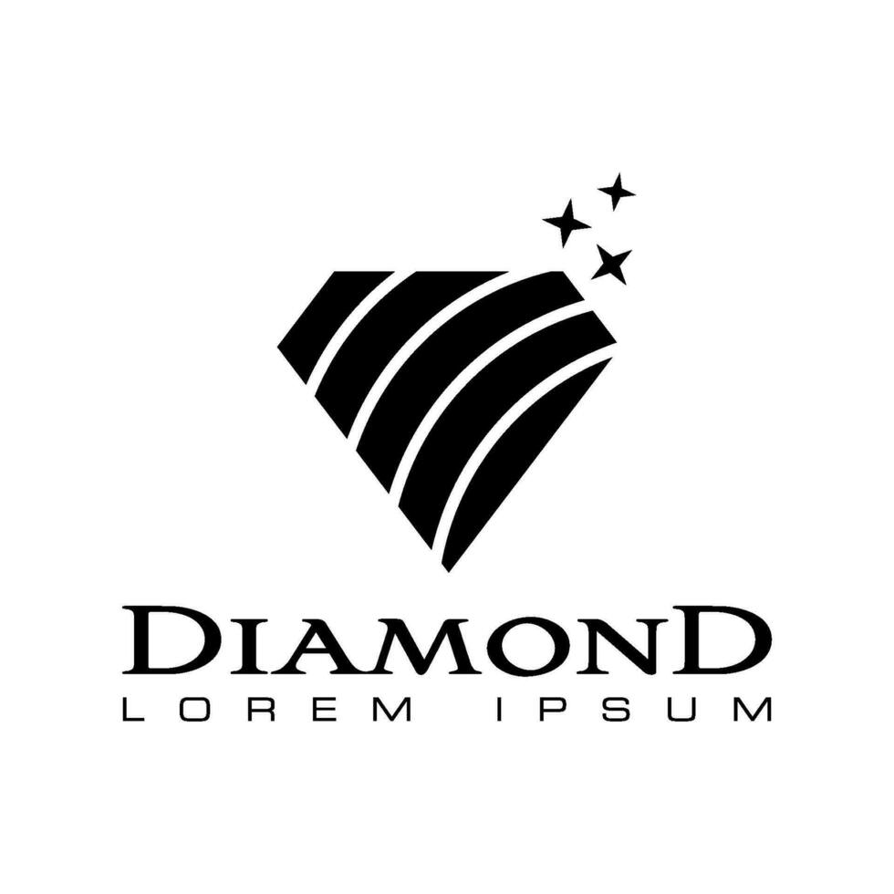 diamante vector logo modelo