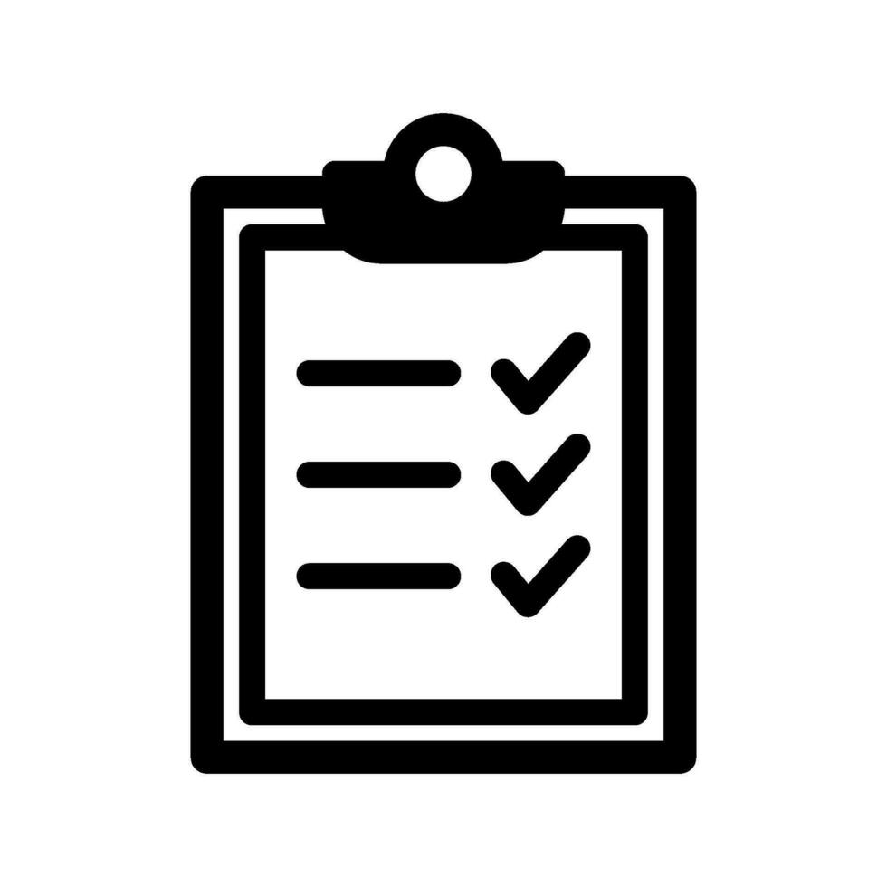 checklist icon for graphic and web design vector