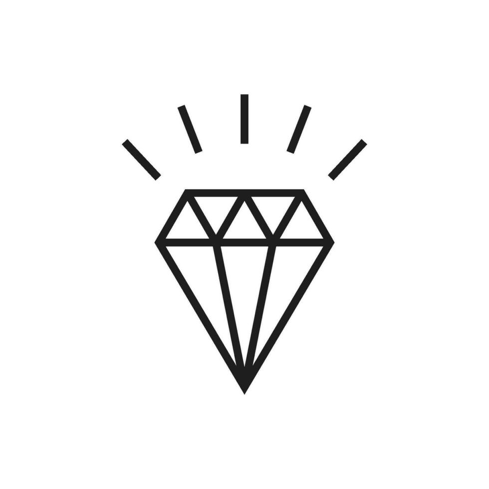 diamond icon for web and graphic design vector