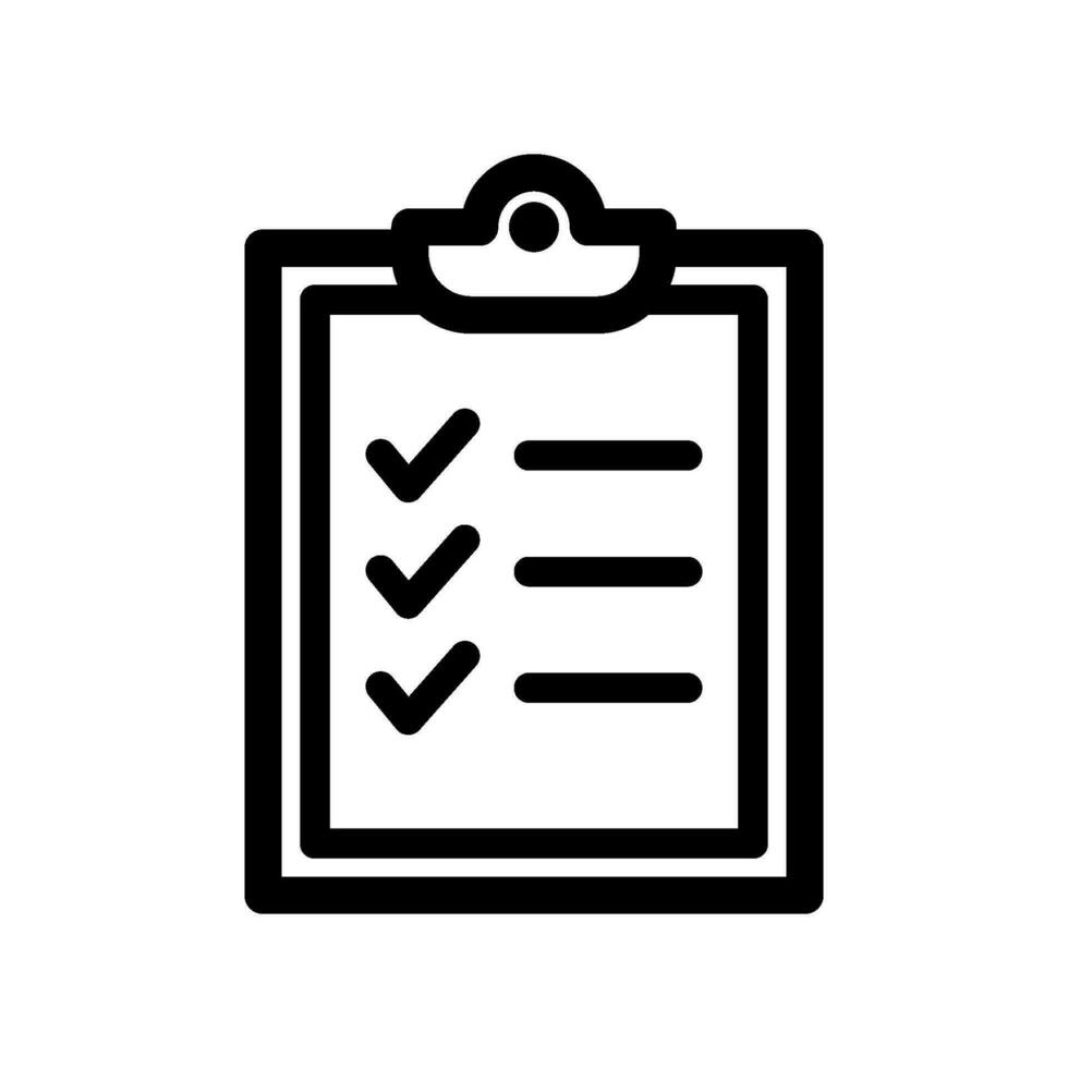 checklist icon for graphic and web design vector