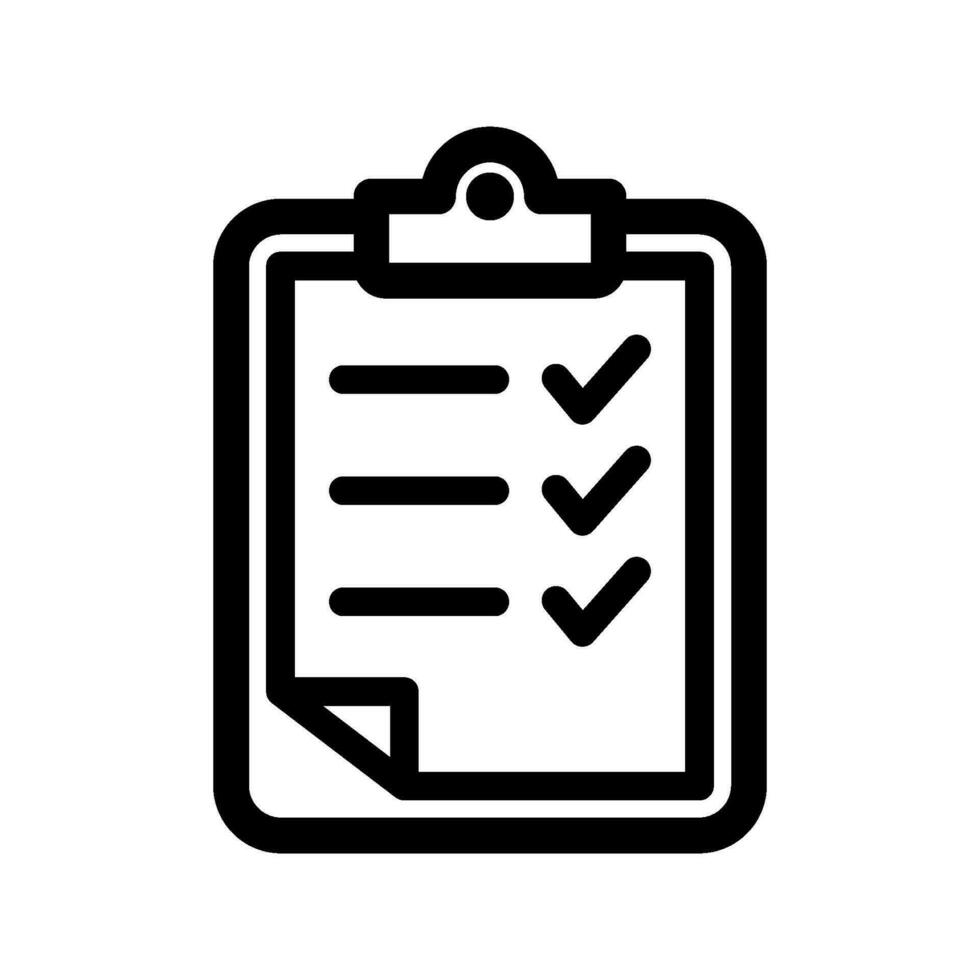 checklist icon for graphic and web design vector