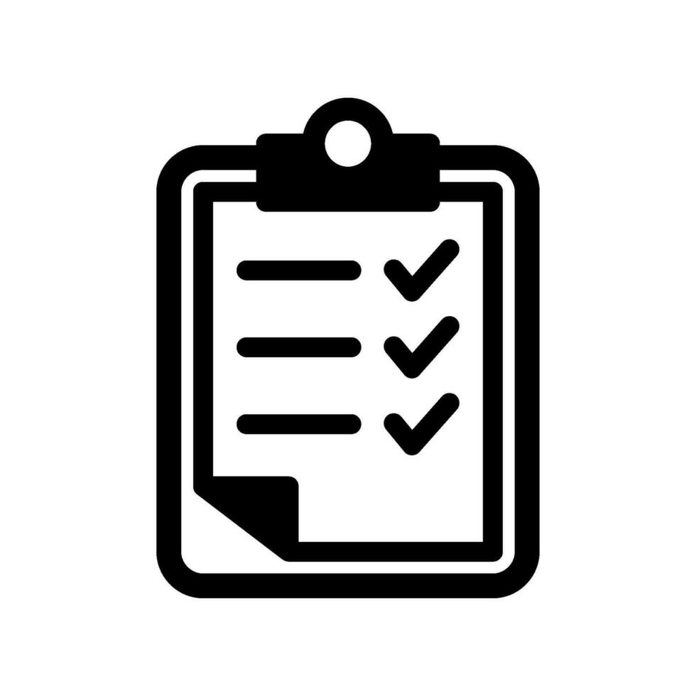 checklist icon for graphic and web design vector