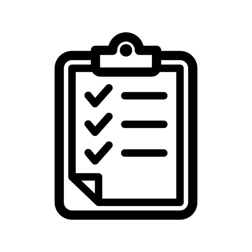 checklist icon for graphic and web design vector