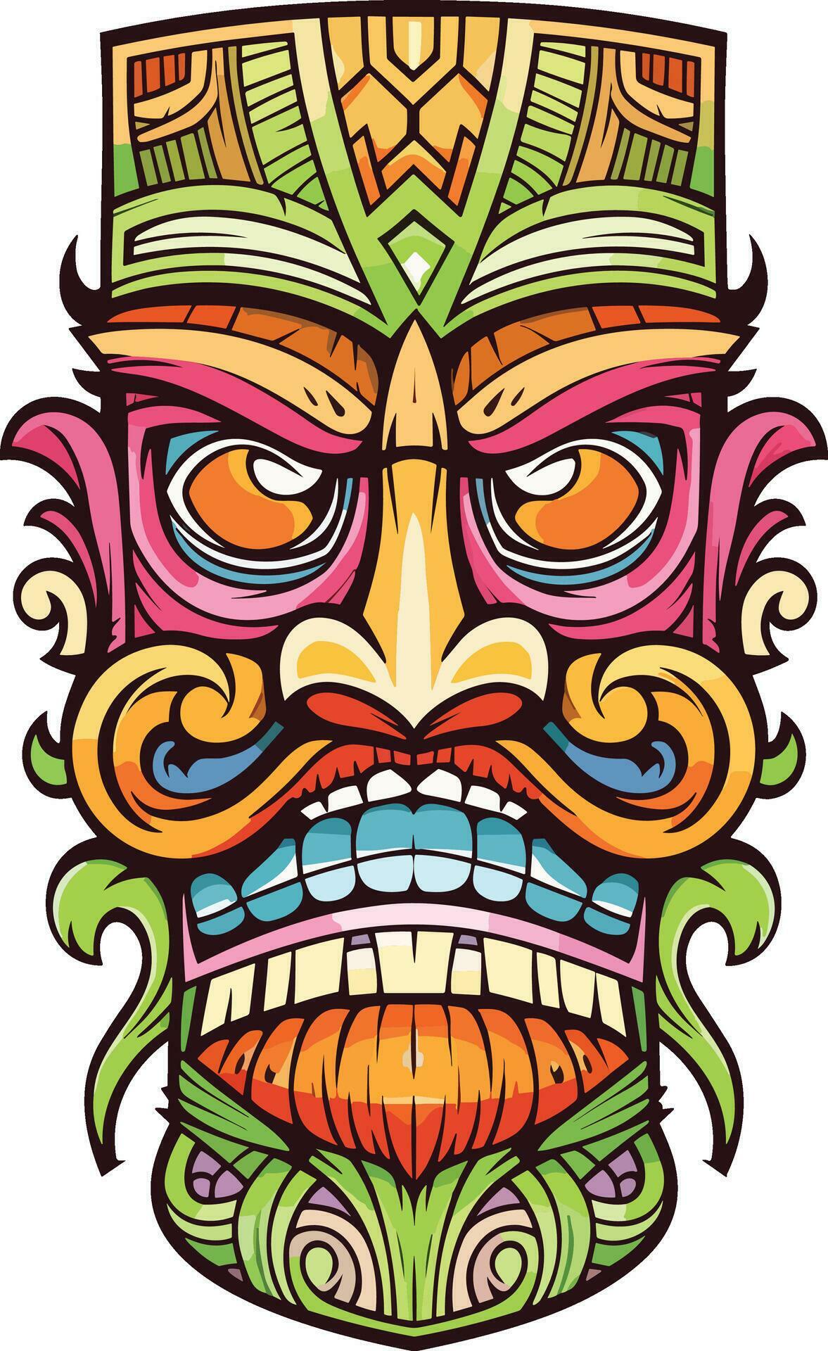 Tiki Festival Tiki Man Vector Illustration Tiki Man Art For T shirt tiki-festival-tiki-man-vector-illustration-tiki-man-art-for-t-shirt
