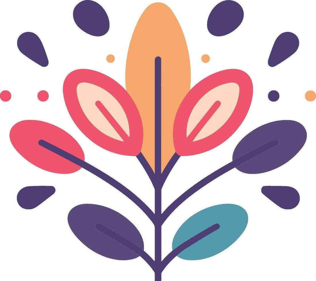 flower design illustration for logo, wall art, sticker and printing. vector