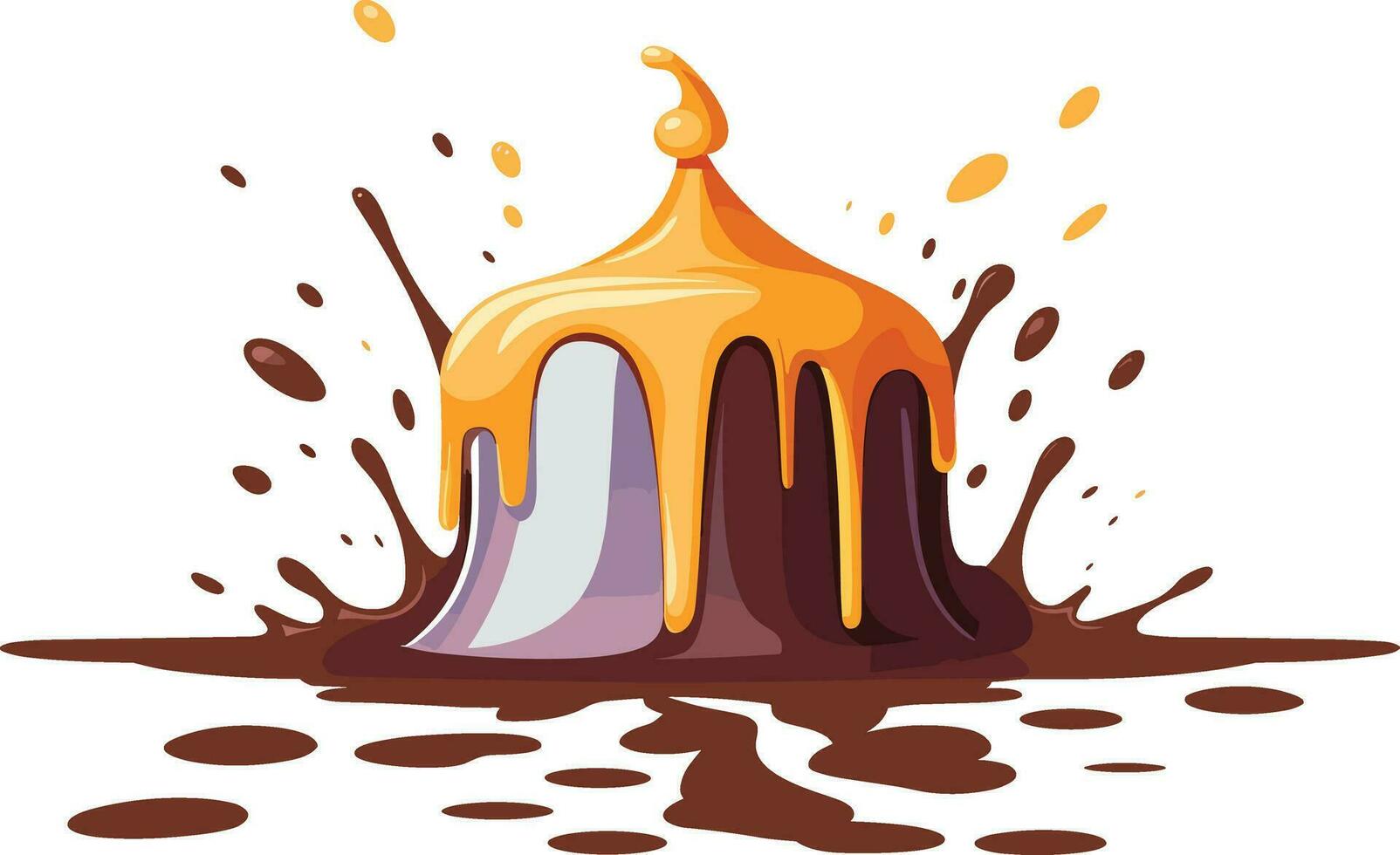 chocolate splashes illustration vector
